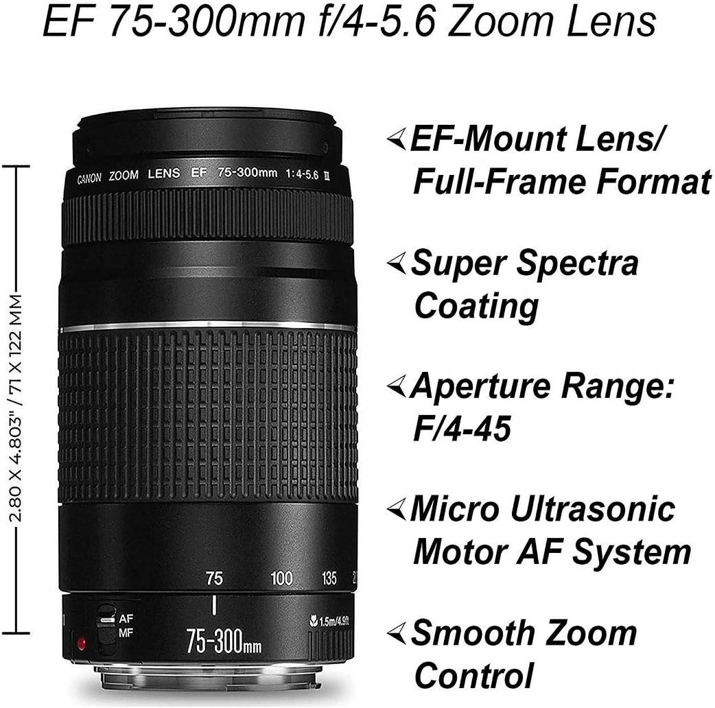 Canon 850D Rebel T8i DSLR Camera Lens Bundle Renewed