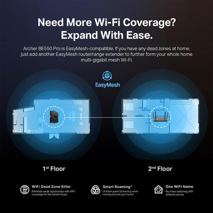 TP-Link Archer BE550 Pro - BE9700 WiFi 7 Router