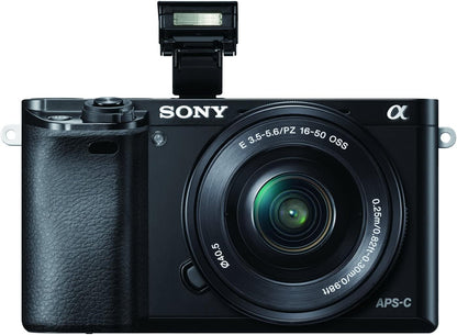 Sony ILCE6000L/B Alpha a6000 Mirrorless Camera 16-50mm Lens Renewed
