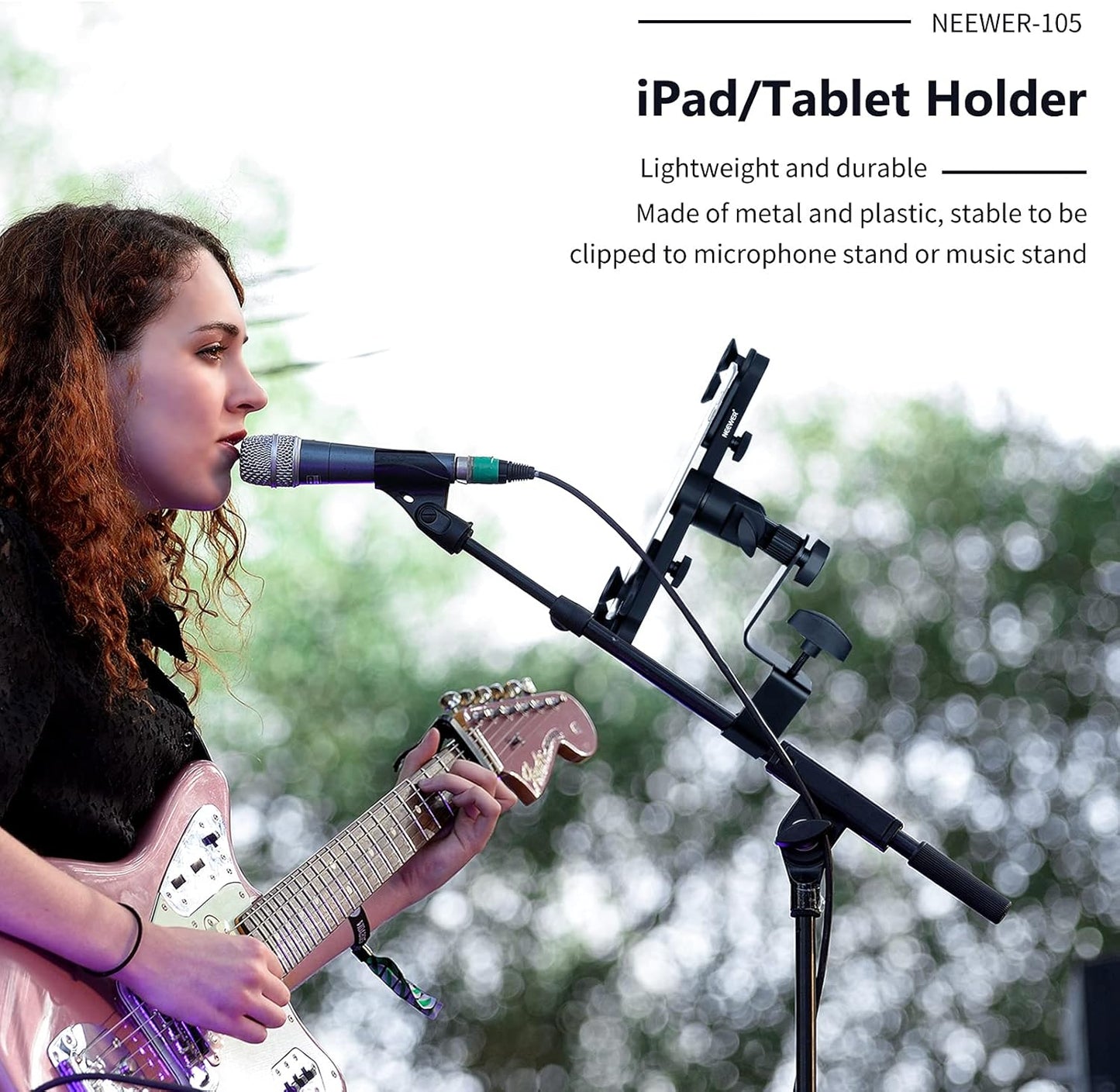 Neewer 40089112 Tablet Mount for Mic Stand - 6-11 inch