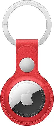 Apple Leather Key Ring for AirTag - (Product) RED