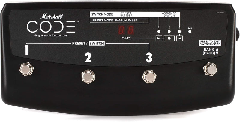 Marshall PEDL-91009 Code Series 4-Way Guitar Amplifier Footswitch — main product image