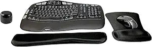 Logitech MK550 Comfort Wave Wireless Keyboard Mouse Bundle + Speaker