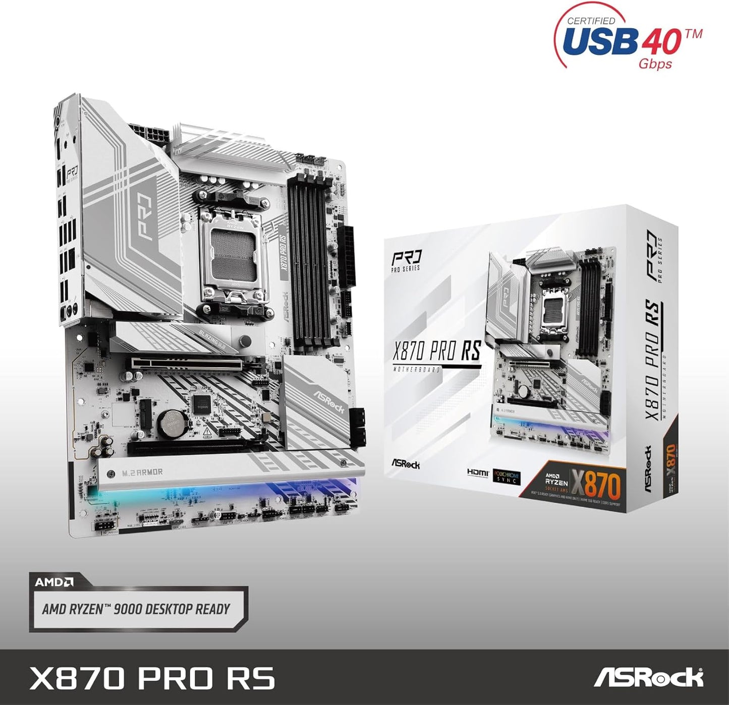 ASRock X870 Pro RS AMD Ryzen AM5 Motherboard