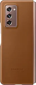 Samsung EF-VF916LAEGUS Galaxy Z Fold 2 Leather Case Brown — main product image