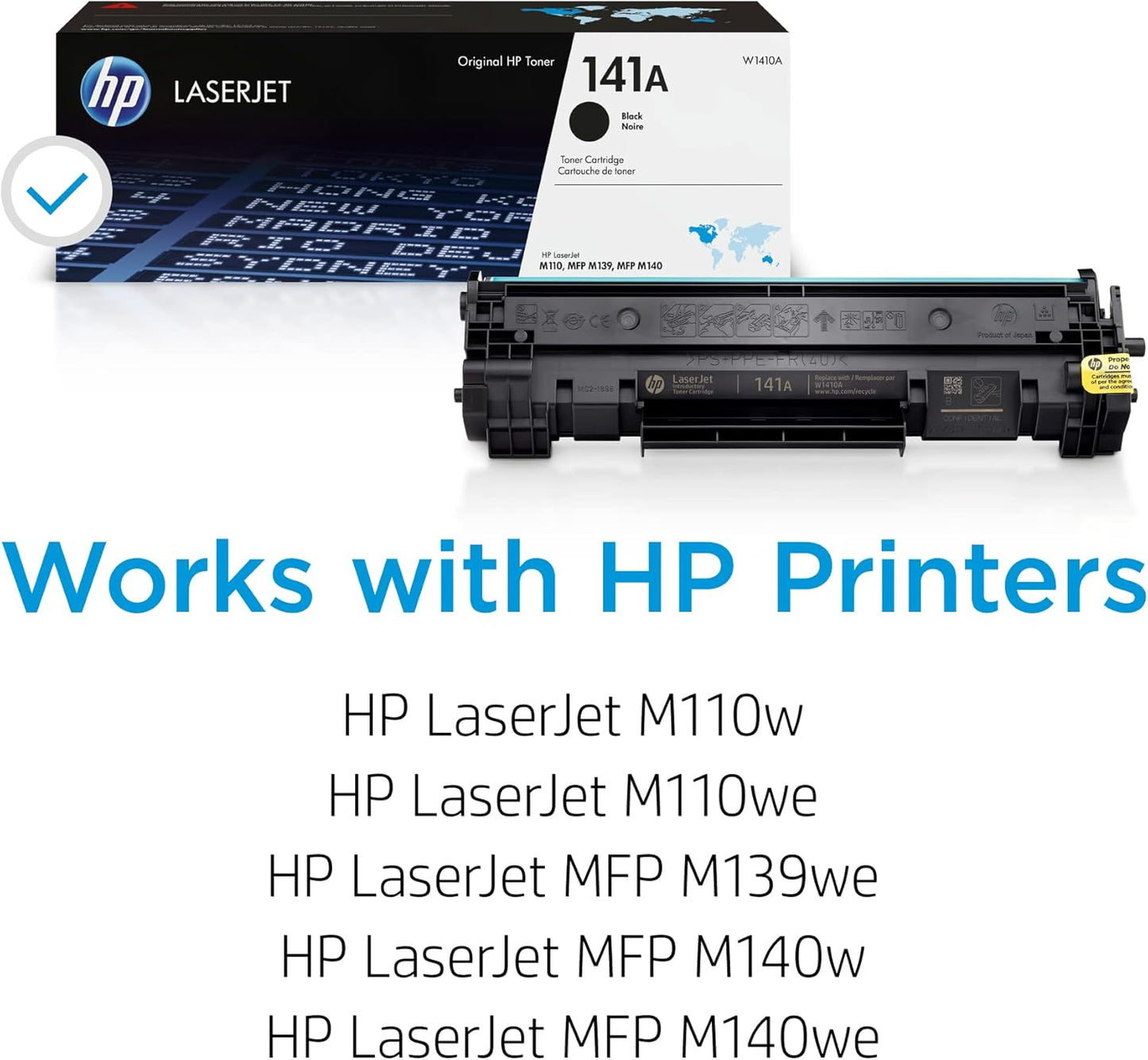 HP W1410A 141A Black LaserJet Toner Cartridge