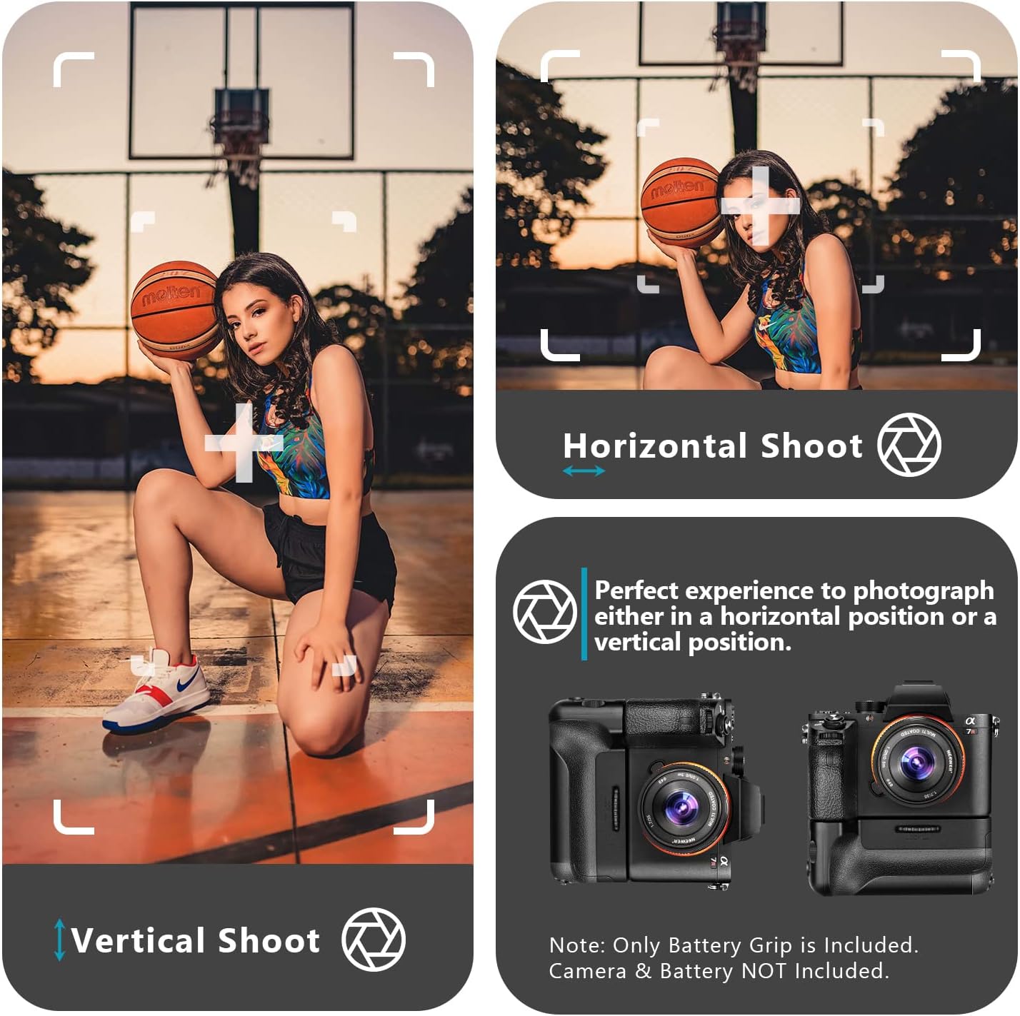 Neewer 10086790 Battery Grip for Sony A7 II A7R II