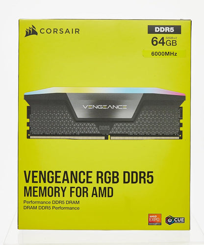 Corsair VENGEANCE RGB DDR5 64GB 6000MHz AMD EXPO