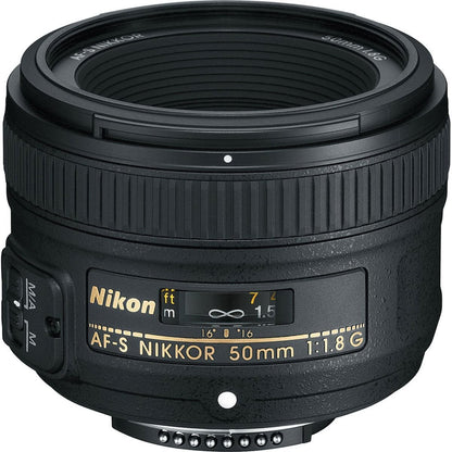 Nikon 50mm f/1.8G AF-S NIKKOR Lens Kit