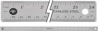Westcott 10418 Stainless Steel 24" Office Ruler