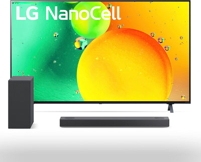 LG NANO75 Series 55-inch 4K Smart TV and Soundbar Bundle