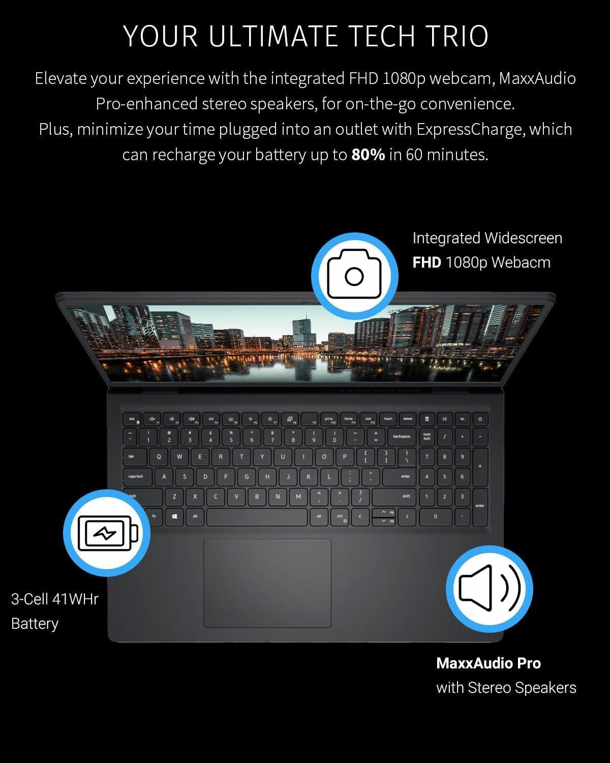 Dell Inspiron Laptop 15.6" FHD Touchscreen i7 Business Laptop