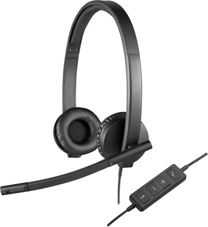Logitech 981-000574 H570e USB Wired Noise-Canceling Headset