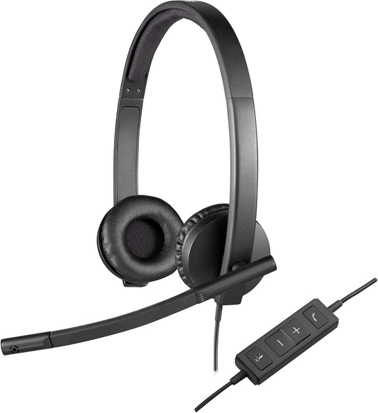 Logitech 981-000574 H570e USB Wired Noise-Canceling Headset