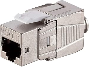 Monoprice 139239 CAT8 RJ45 Shielded Toolless Keystone Connector