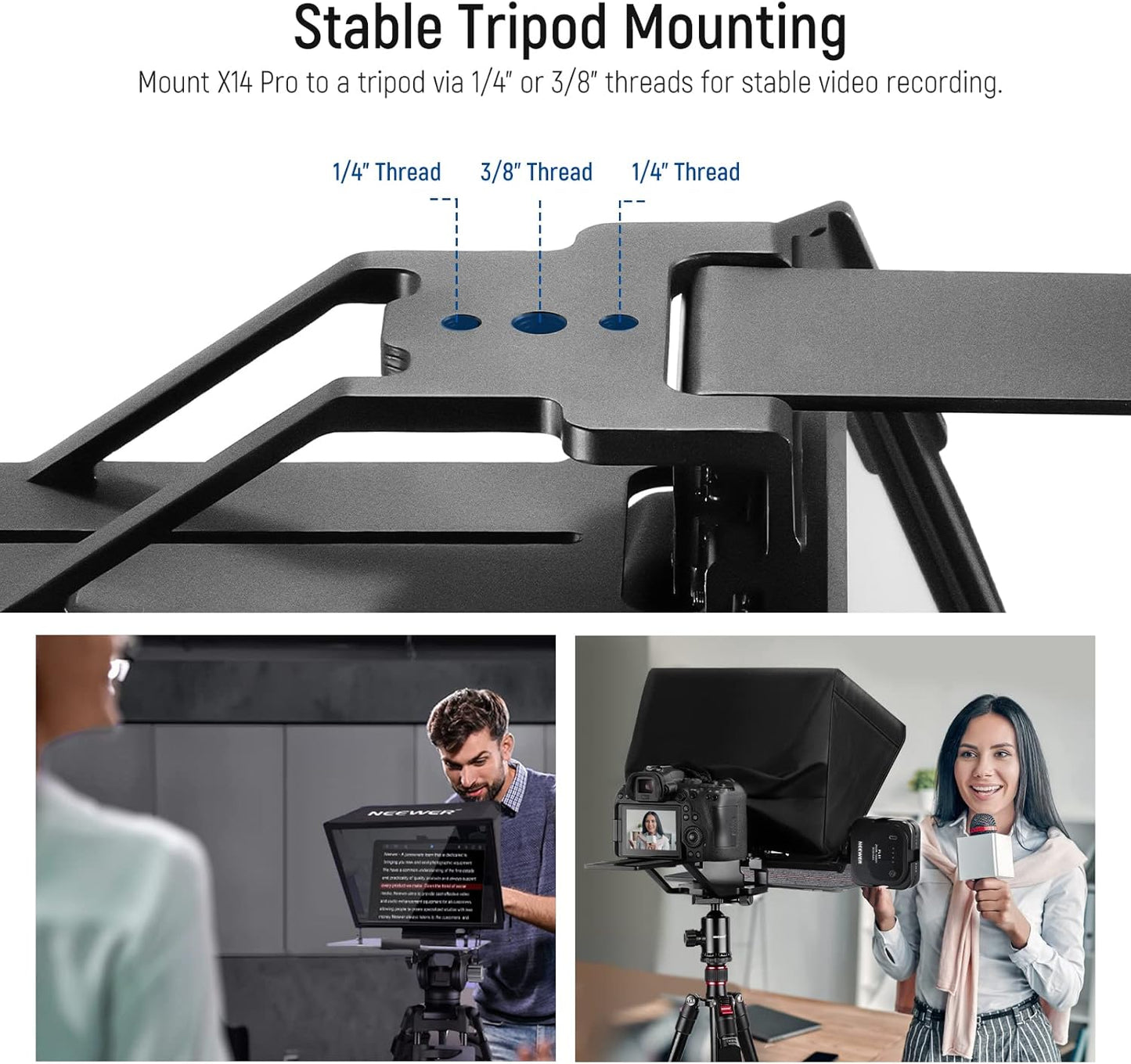 Neewer 10101983 X14 PRO Teleprompter with Remote