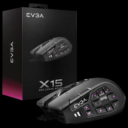 EVGA X15 904-W1-15BK-KR 8K MMO Gaming Mouse