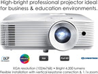 Optoma X412 XGA DLP Professional Projector 4200 Lumens
