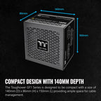 Thermaltake TPD-750AH2FLG GF1 750W 80+ Gold Power Supply