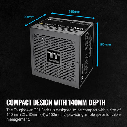 Thermaltake TPD-750AH2FLG GF1 750W 80+ Gold Power Supply