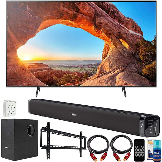Sony E10SNKD75X85J 75" 4K UHD Smart TV Bundle - Soundbar