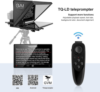 GVM Teleprompter Digital Camera 18.5" Android Kit