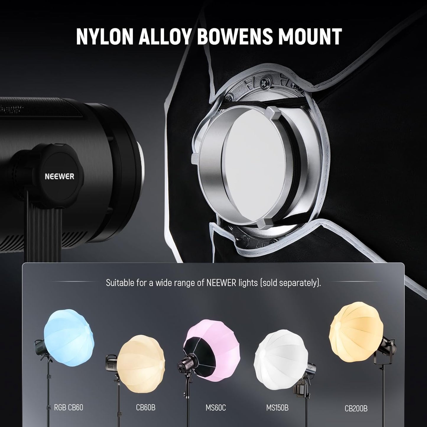 NEEWER NS20L 20" Lantern Softbox Quick Release Bowens Mount