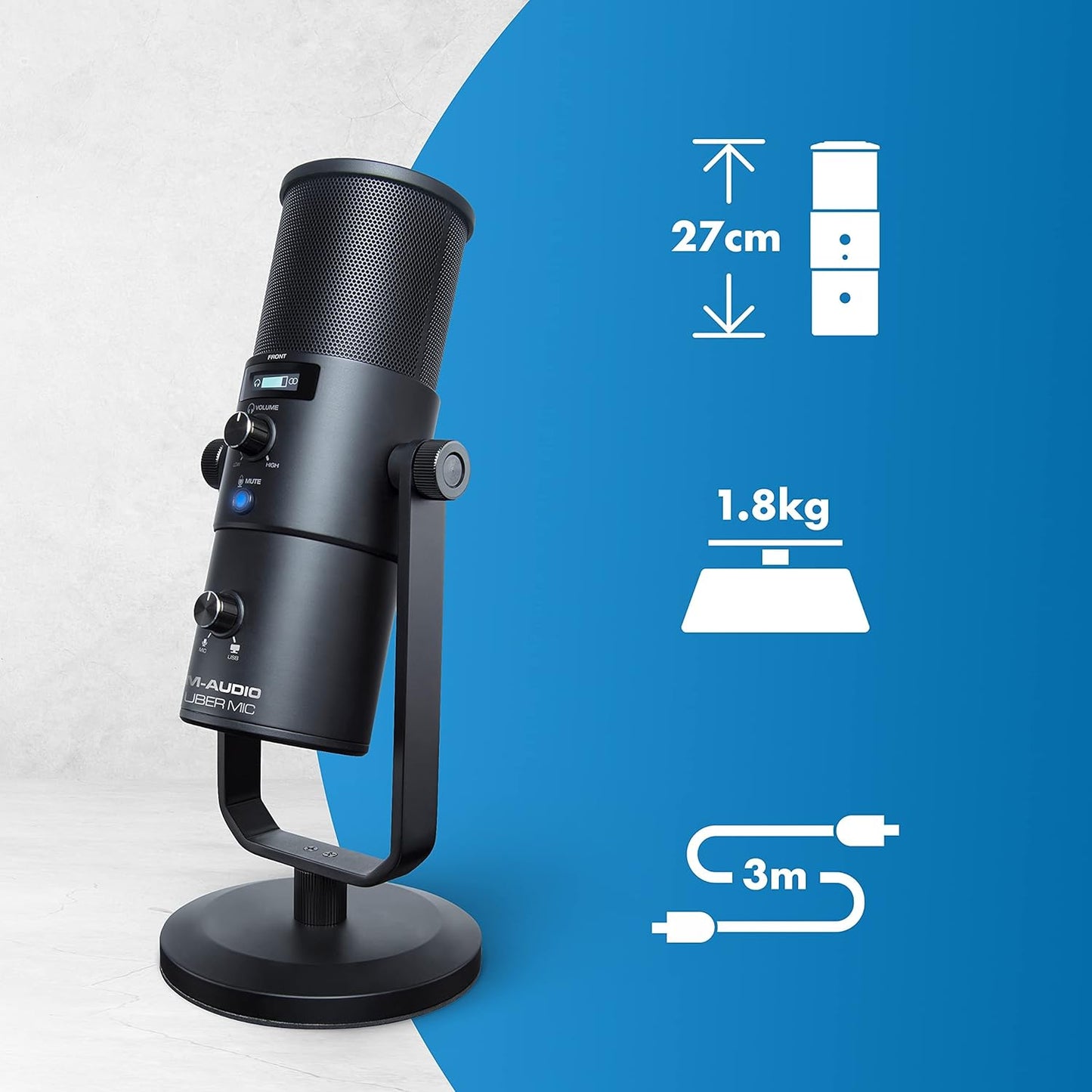 M-Audio Uber Mic Professional USB Condenser Microphone