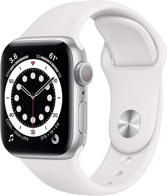 Apple Series 6 40mm GPS Watch Silver Renewed