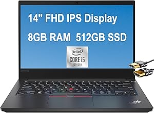 Lenovo ThinkPad E14 - 14" Laptop - i5, 8GB RAM, 512GB SSD