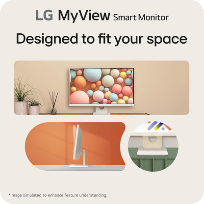 LG 25SR50F-W MyView 25-Inch Smart Monitor
