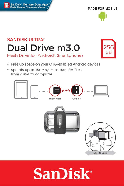 SanDisk SDDD3-256G-G46 256GB Ultra Dual Drive m3.0 Android