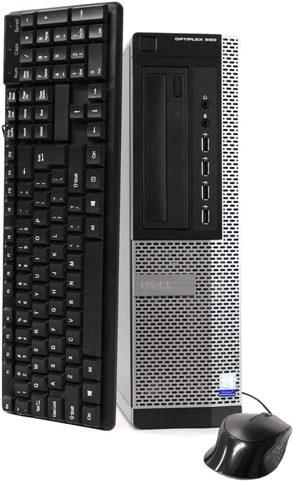 Dell 990 Optiplex Desktop PC Bundle with 17" LCD & WiFi