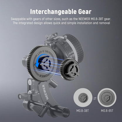Neewer 10102693 M0.8-65T Follow Focus Gear