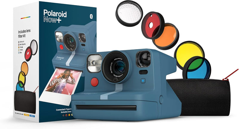 Polaroid Now+ Renewed Blue Gray Instant Camera — main product image