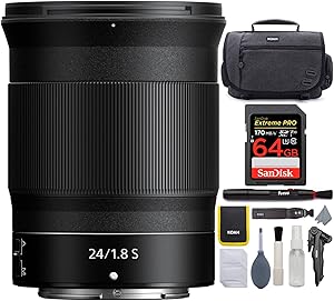 Nikon NIKKOR Z 24mm f/1.8 S Lens Bundle