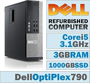 Dell OptiPlex 790 SFF i5-2400 3GB RAM 1TB SSD Windows 7 Pro