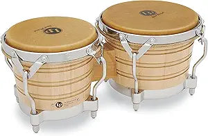 Latin Percussion LP201A-2 Bongo Drum Natural Chrome