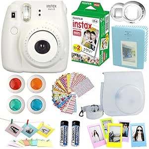 Fujifilm bluekit9 Instax Mini 8 Camera Bundle White