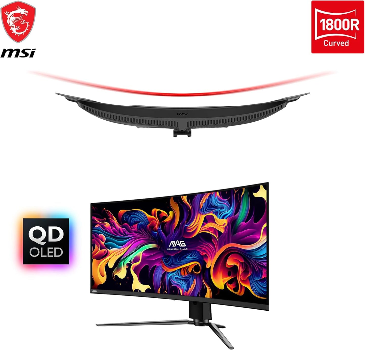MSI MAG 341CQP QD-OLED 34" Curved Gaming Monitor
