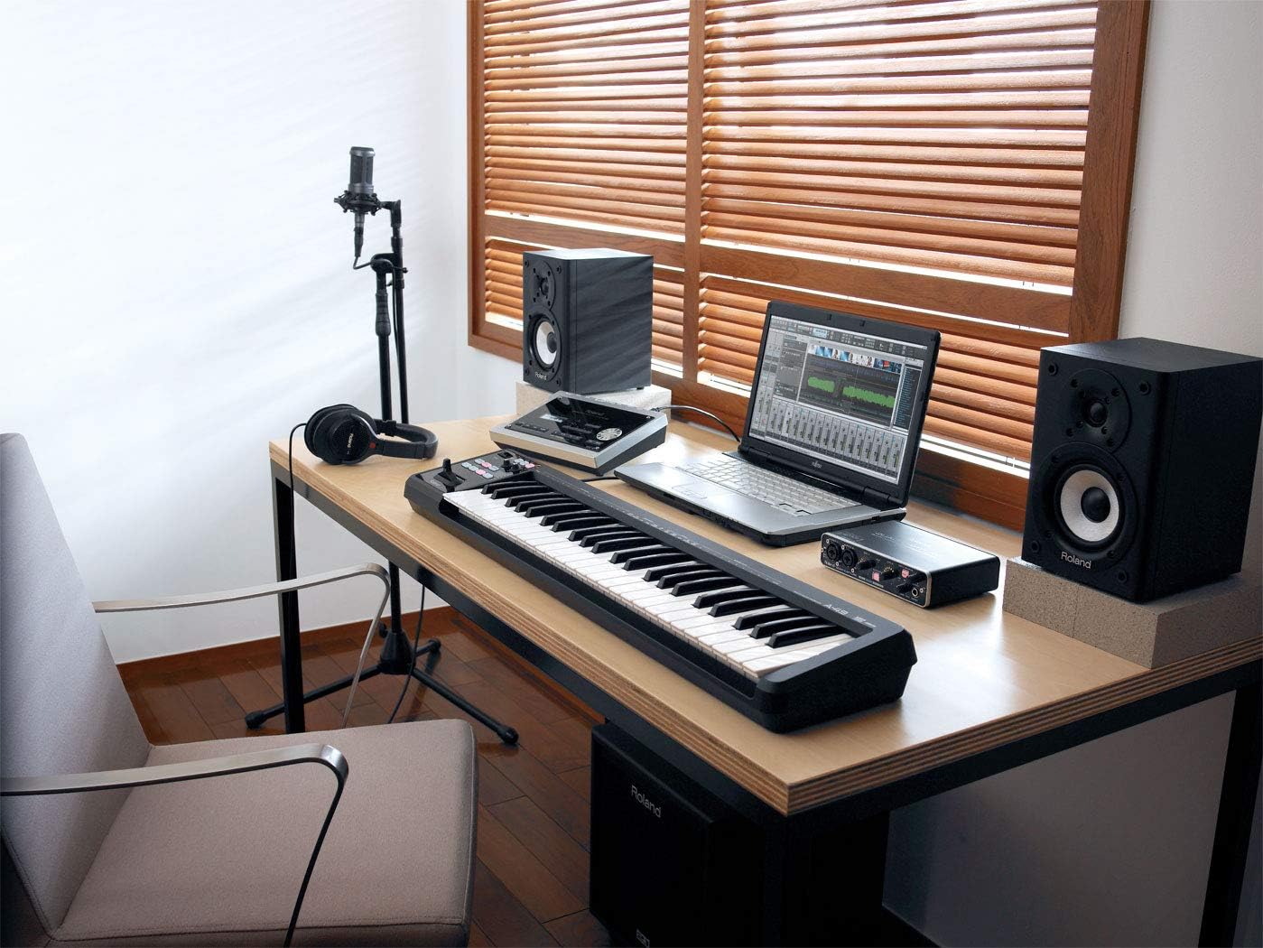Roland A-49-BK Lightweight 49-Key MIDI Keyboard Black