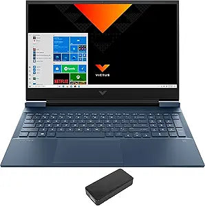 HP Victus 16z Ryzen 5 RTX 3050 Ti Gaming Laptop + Dock — main product image