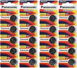Panasonic CR2016 3V Lithium Coin Battery 20-Pack