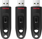 SanDisk SDCZ48-032G-GAM46T 32GB Ultra USB 3.0 Flash Drive (3-Pack)