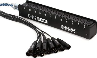 Whirlwind Medusa Mini 12 Low Profile Audio Drop Snake - 50 Feet