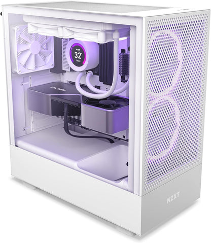 NZXT CC-H51FW-01 H5 Flow White ATX Mid-Tower Gaming Case