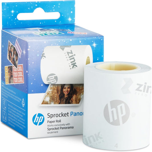 HP HPIZPANROLL Sprocket Panorama Zink Paper Roll - Sticky-Backed Photo Paper