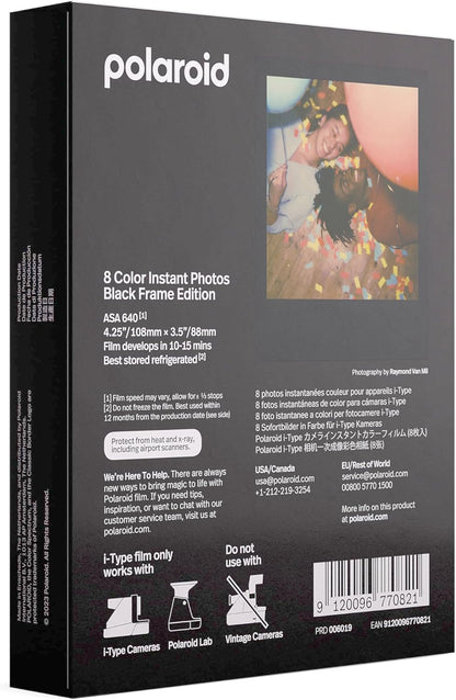 Polaroid 6019 I-Type Color Film Black Frame Edition