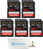 SanDisk 64G_SD_Extreme_Pro_X5_R6BLK Extreme Pro 64GB SD Card 5-Pack
