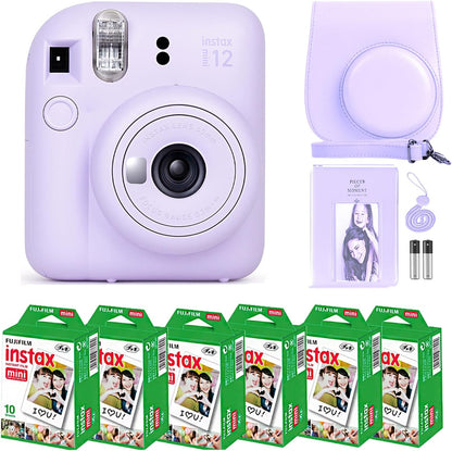 Fujifilm Instax Mini 12 Lilac Camera Film Bundle